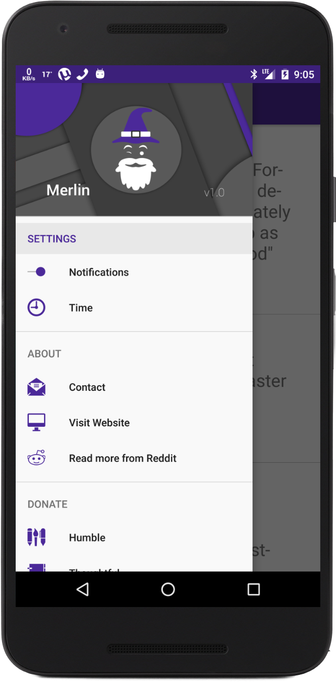 Sidebar Menur